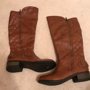 Tall brown boots